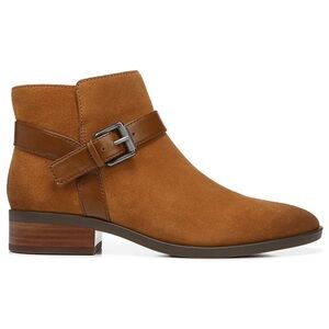Naturalizer Ronan Ankle Bootie in Tawny Suede Wide